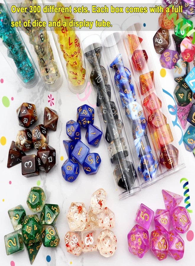Haxtec Mystery DND Dice Set Bulk 5 Sets Random Polyhedral Dice Set for D&D Compatible with Dungeons and Dragons RPG DND - Image 5